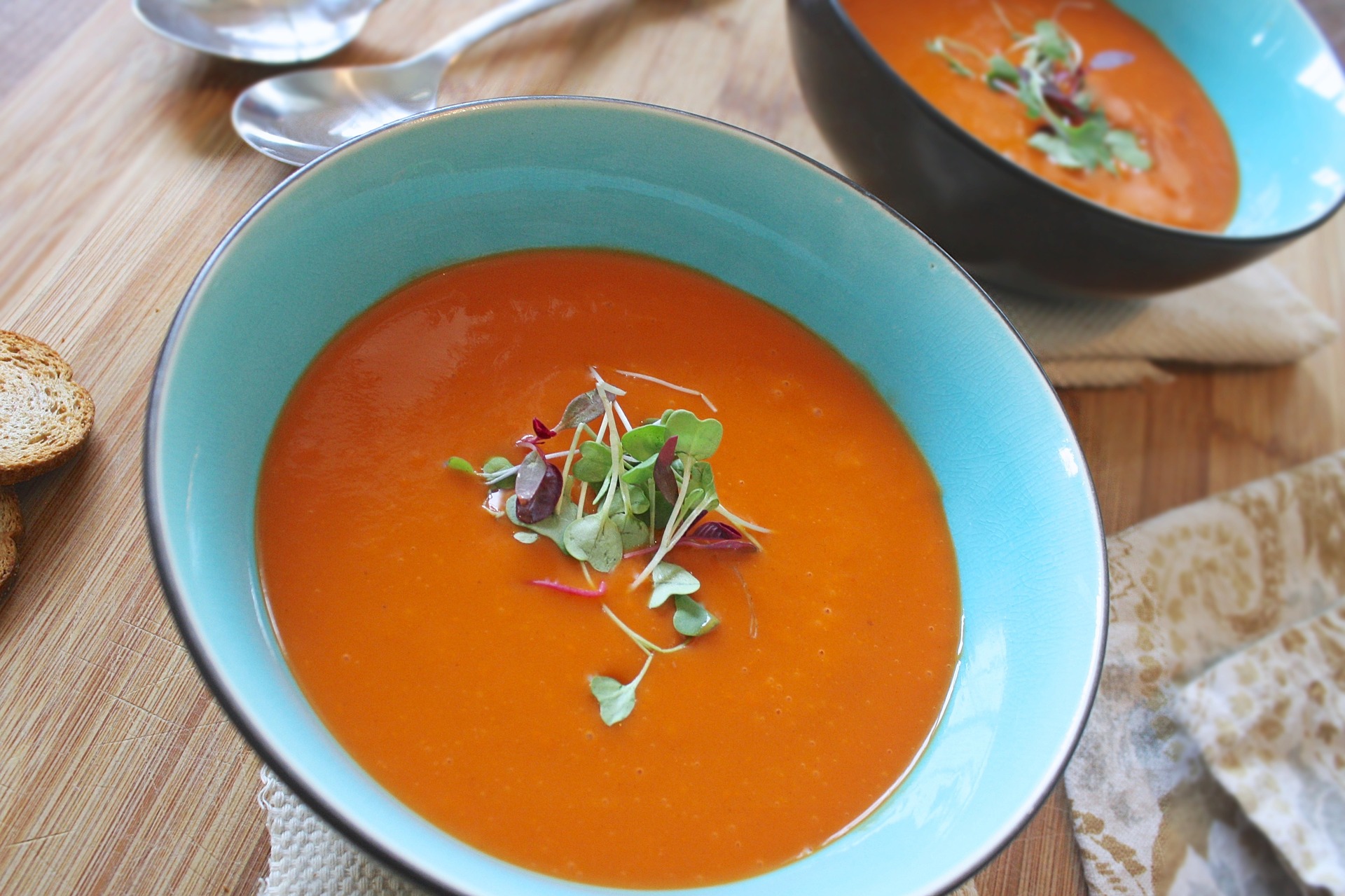 Crema de verduras es una buena opción para una cena saludable